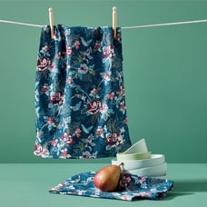 VERA BRADLEY ROSE TOILE DISH TOWEL SET (2) BNWT Retired 2022 Sold Out 1 SET LEFT