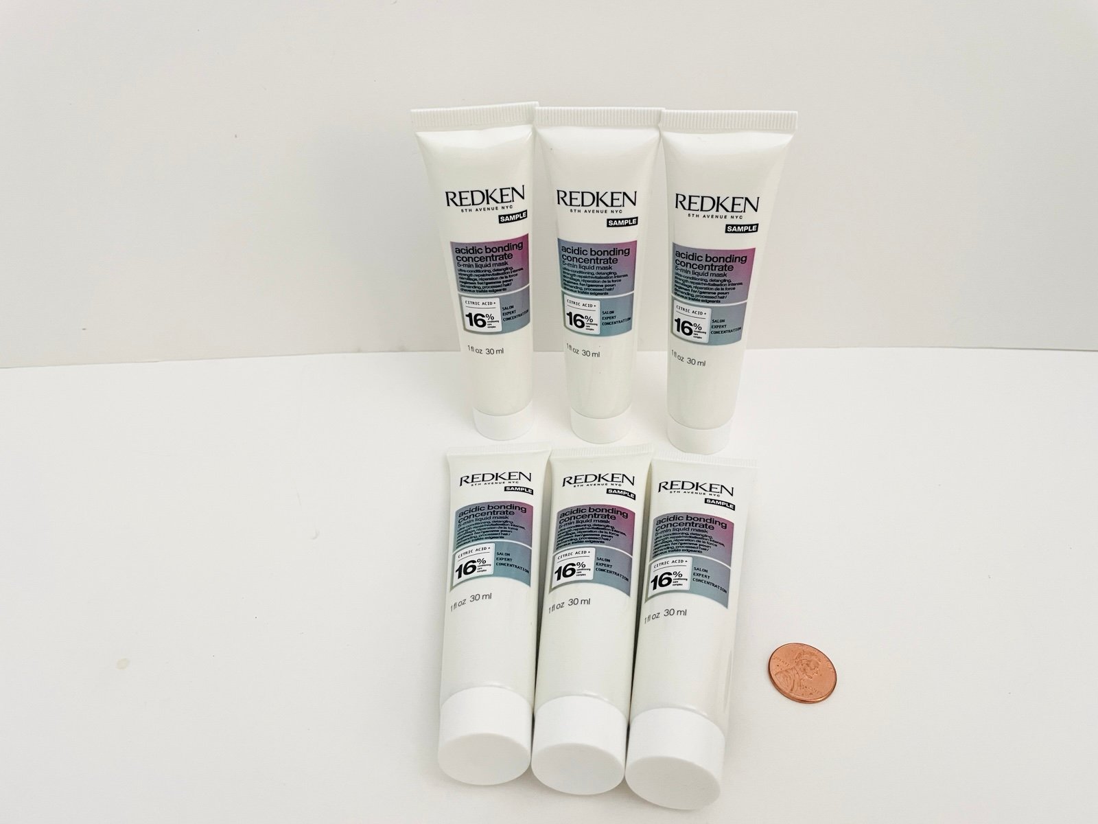 6 Redken Acidic Bonding Concentrate 5 Min Liquid Mask 1 fl oz 30ml Travel Size