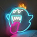 NEW Blue King Boo LED Neon Light Sign Super Mario Video Game Room Gamer Light