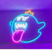 NEW Blue King Boo LED Neon Light Sign Super Mario Video Game Room Gamer Light