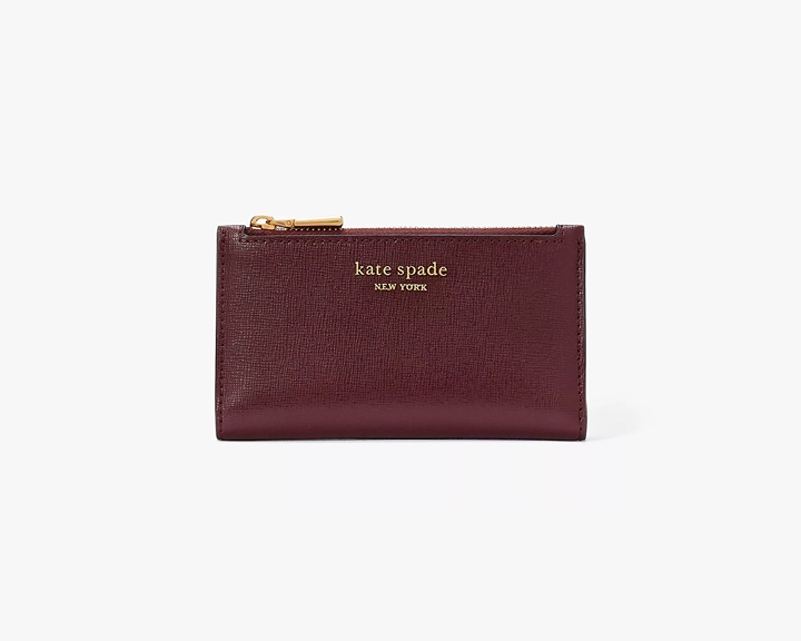 Kate Spade Morgan Small Slim Bifold Wallet CORDOVAN