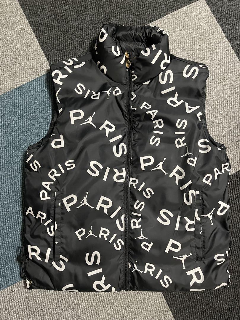 PARIS Logo Down Vest Black