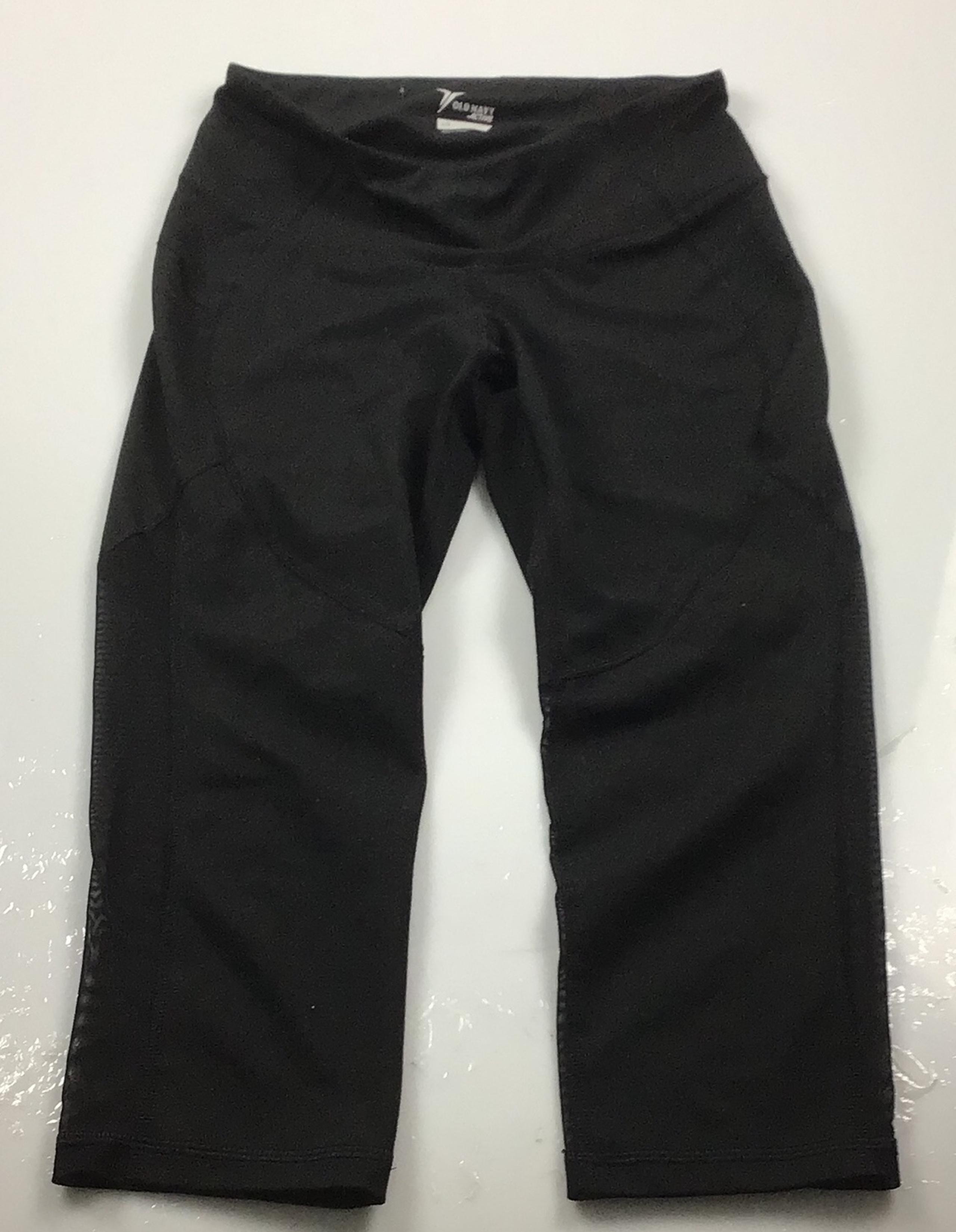Old Navy women’s cropped athletic leggings black size S