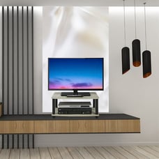 3-in-1 Flat Panel TV Stands, Grey, 24