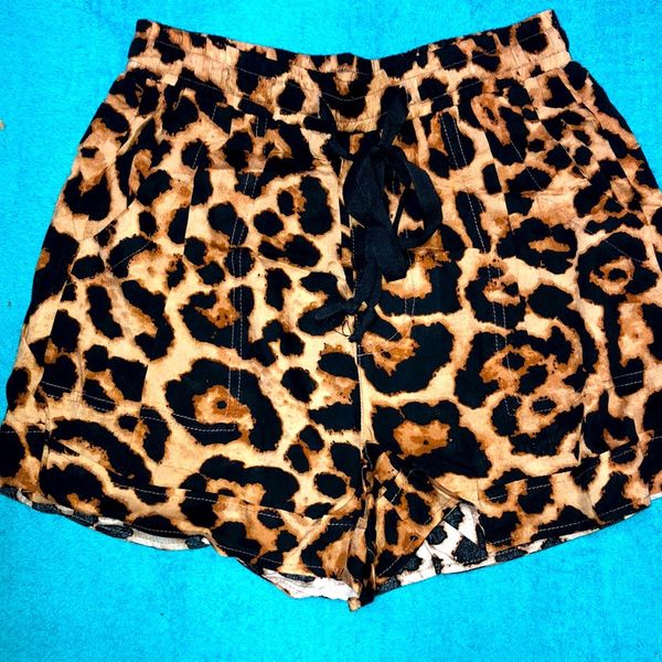 And The Why- Leopard print comfy shorts- various sizes