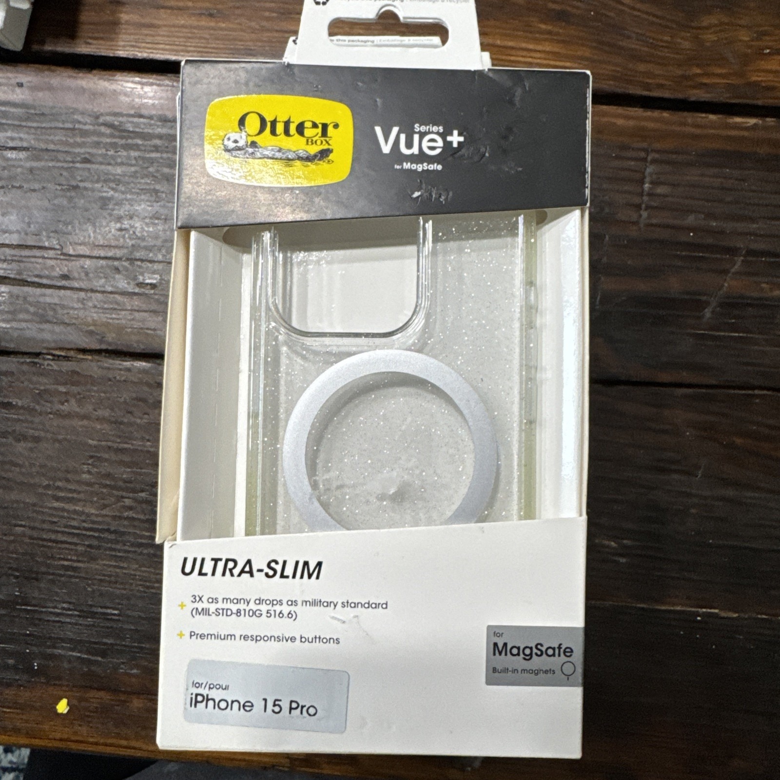 NEW OtterBox Vue+ Series Case for MagSafe for Apple iPhone 15 Pro - Stardust X 6