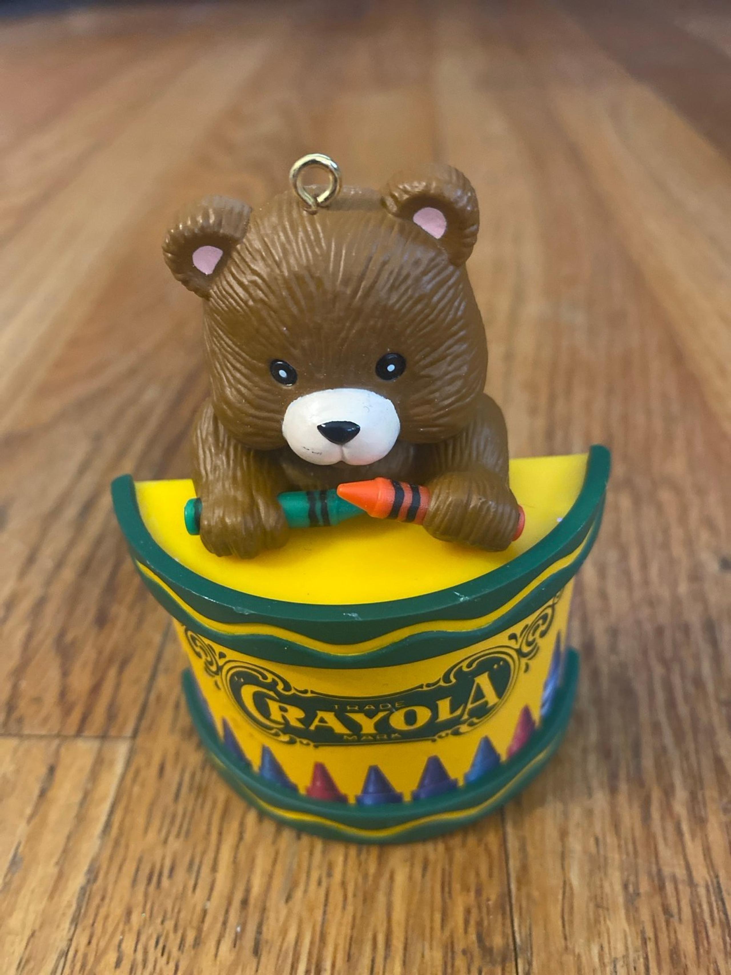 Crayola teddy bear ornament