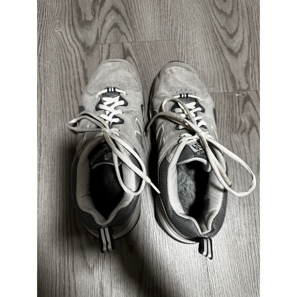 New Balance 609 Gray White Walking Sneaker Men's 8.5 4E Extra Wide Running Gym