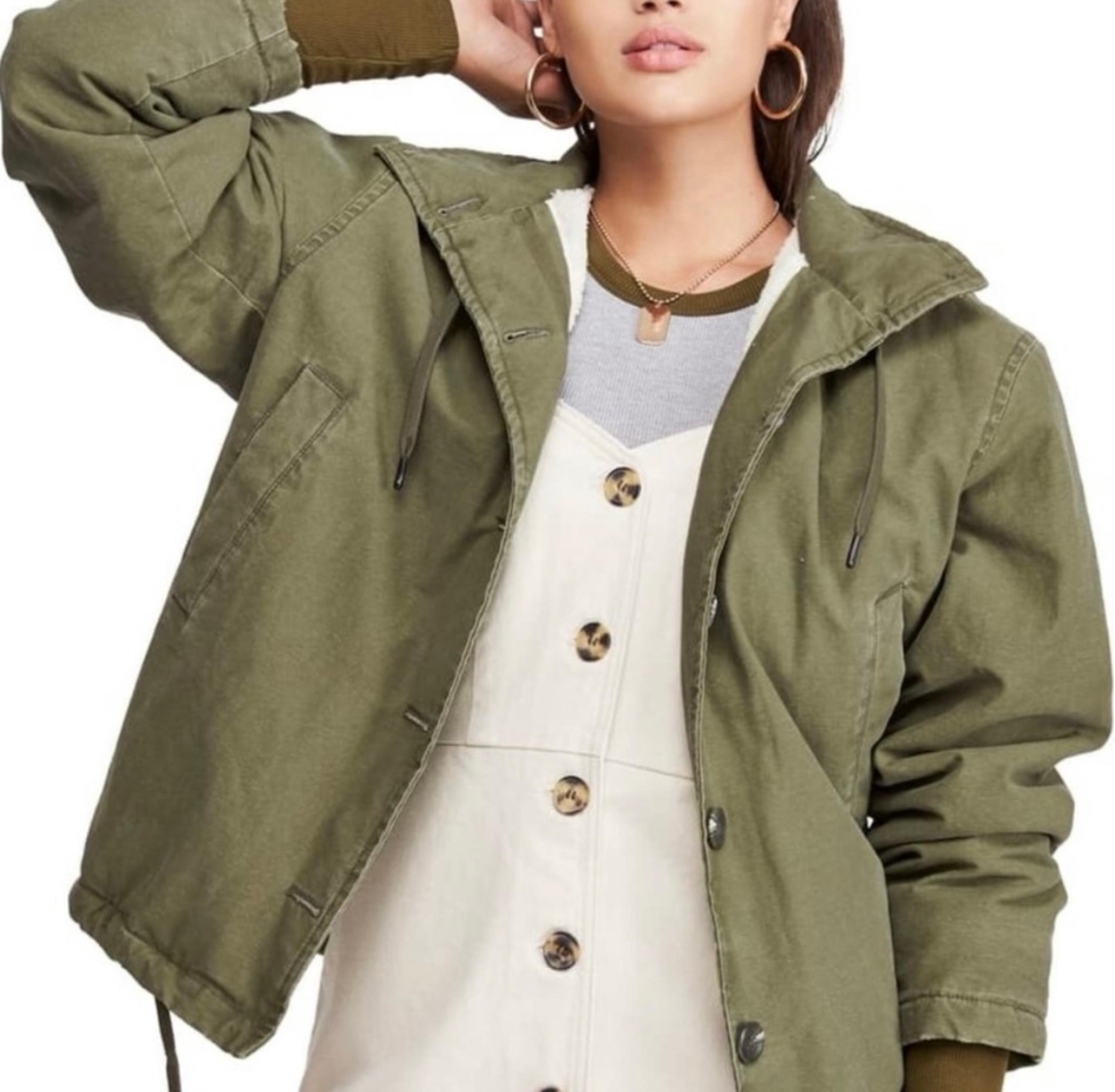 Urban Outfitters Cypress Fleece Lined Military Jacket
