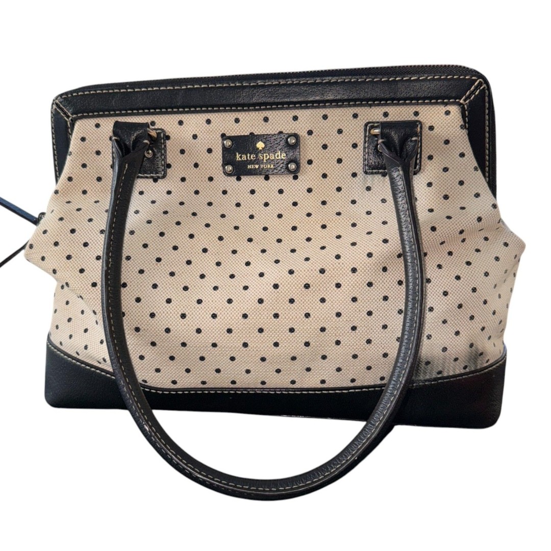 Kate Spade Quinn Polka Dot Handbag - Please review pictures for condition