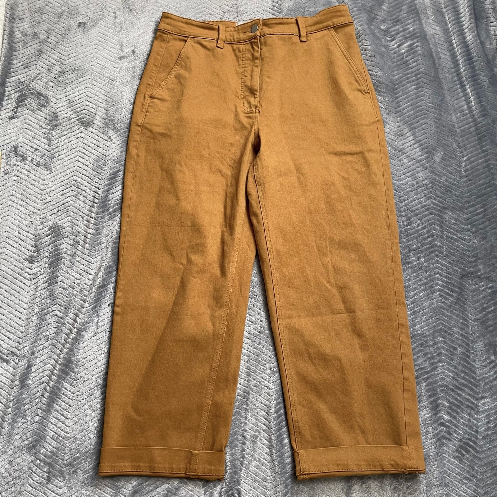 Everlane Cropped Straight Wide Leg High Rise Jeans 12