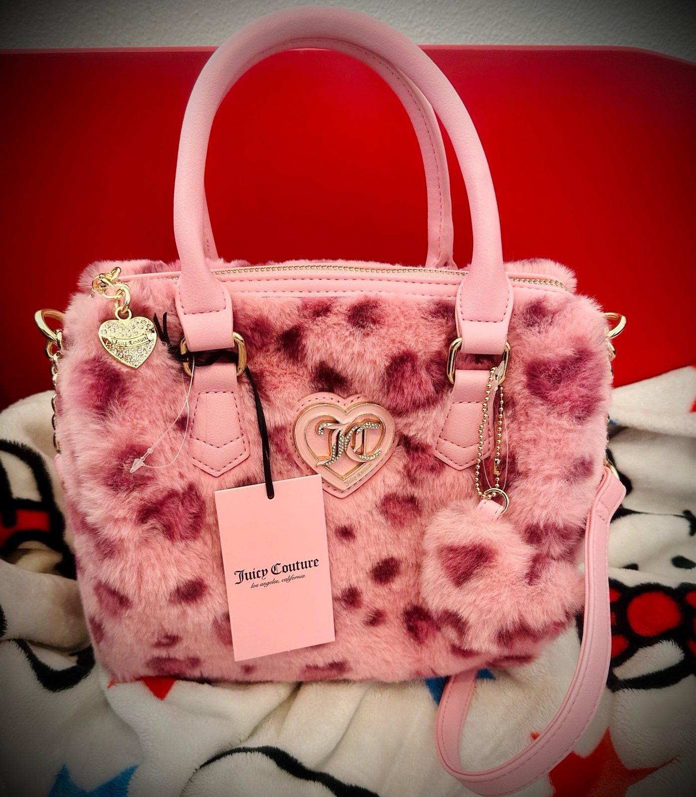 Juicy Couture leopard satchel PLEASE READ