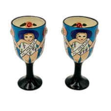 Westland Janis Joplin Funseekers Pageant Wine Glass #15018 Girls Day