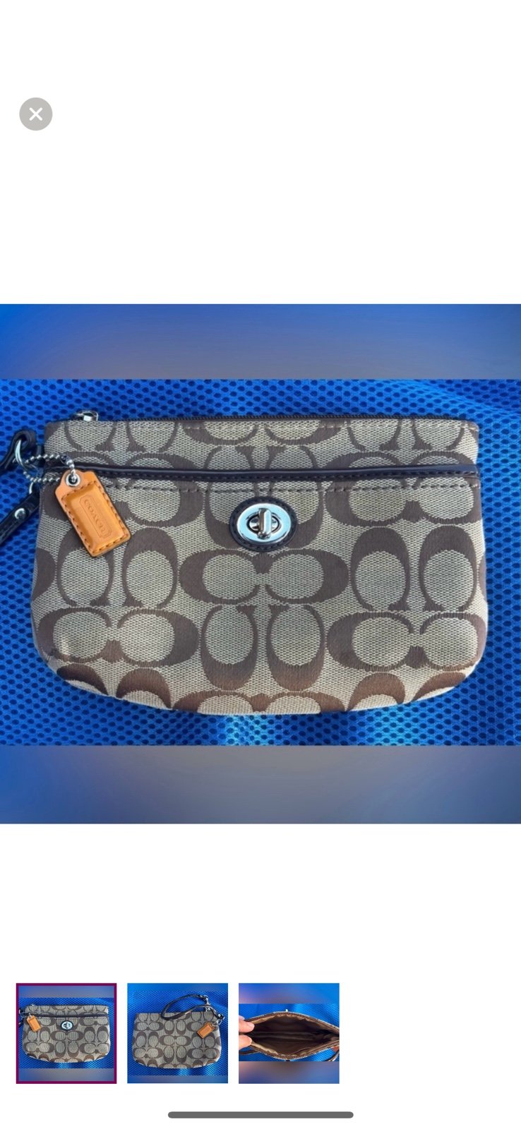 Vintage Coach Wristlet