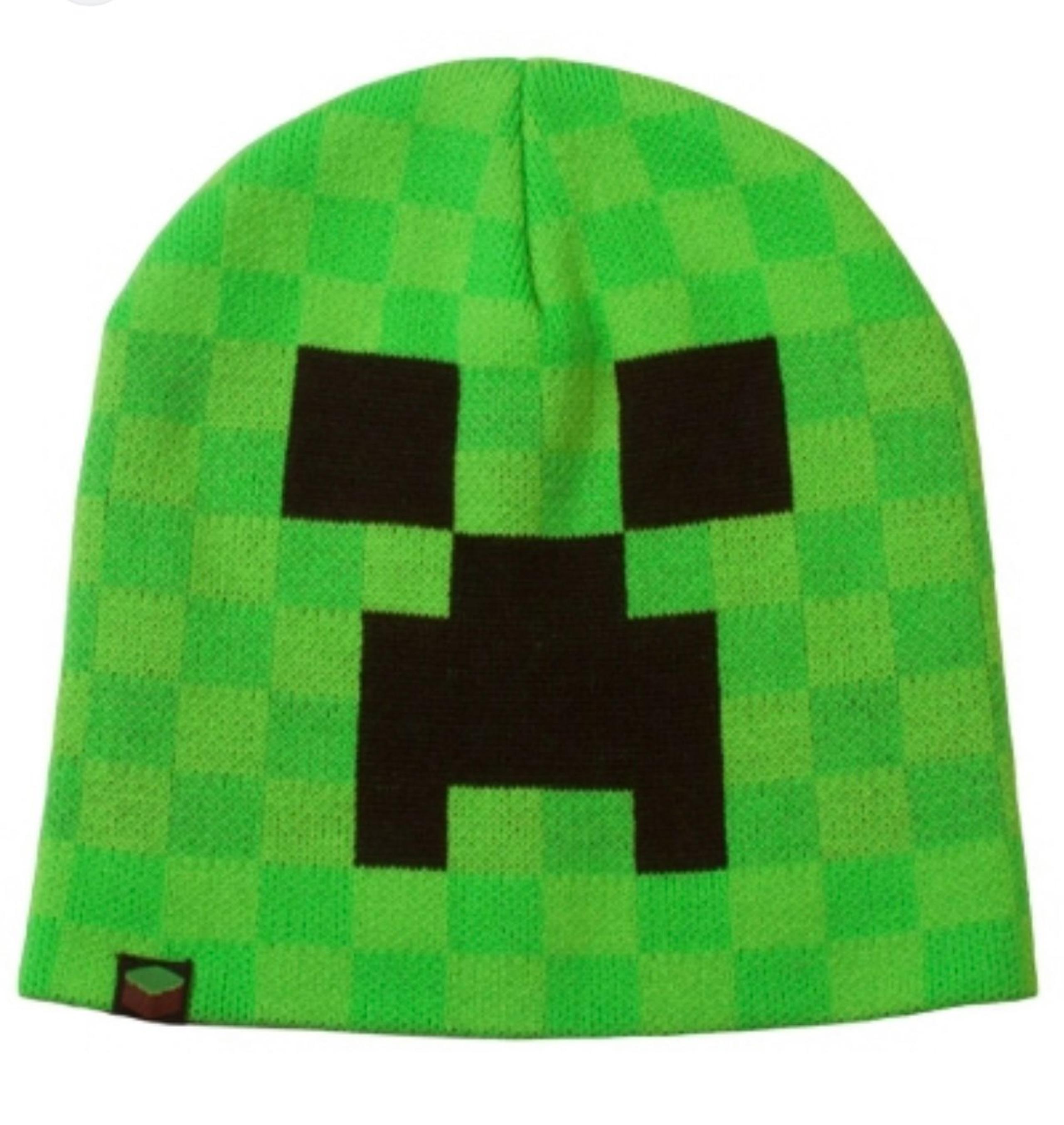 Minecraft Creeper Green Beanie Hat by Jinx Kids size S/M