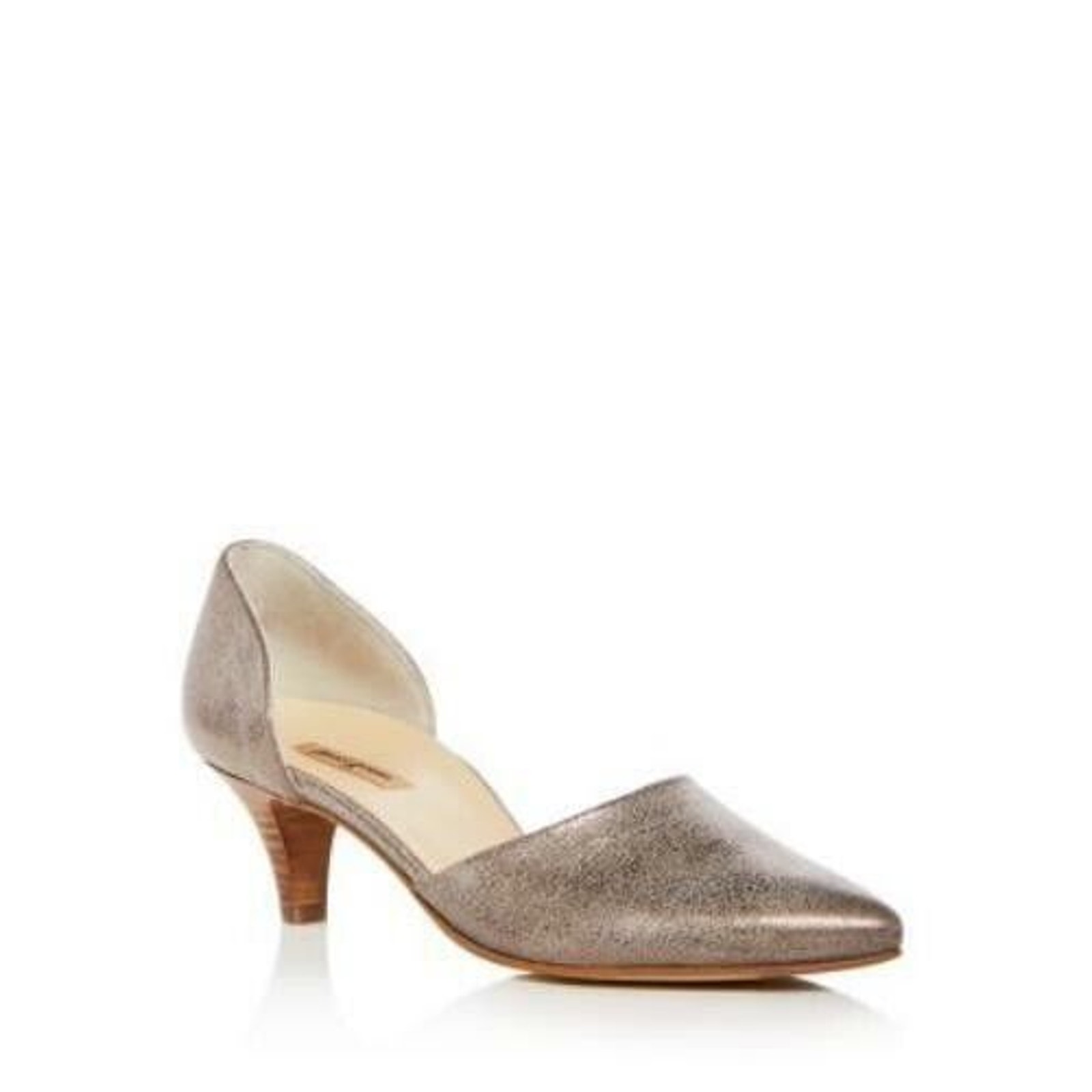 Paul Green Julia Metallic D'Orsay Pump Smoked Brushed Shimmer Point 6 UK 8.5 US