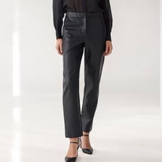 J. Crew Kate Faux Leather Straight-Leg Pant, 6
