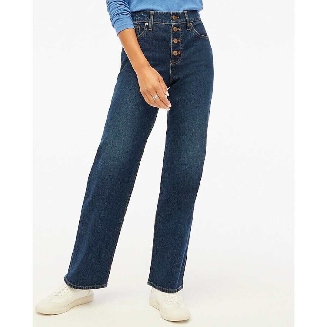 j crew factory Full-length wide-leg jean in all-day stretch New Size 32