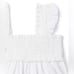 NWT Janie and Jack Girls White Smocked Tank Top & Pink/White Pants - Size 6