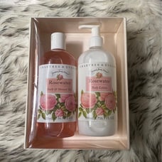 NEW Crabtree & Evelyn Rosewater Set