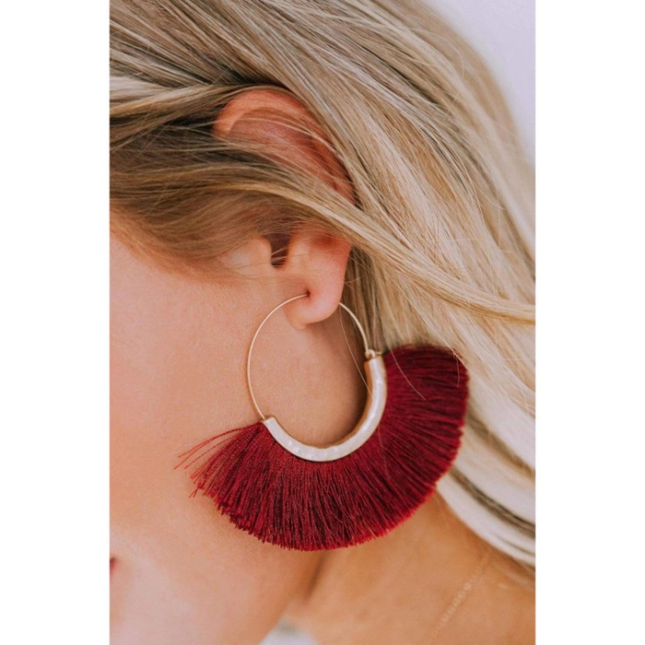 New the Sak Women's  soul sister  gold tone earring