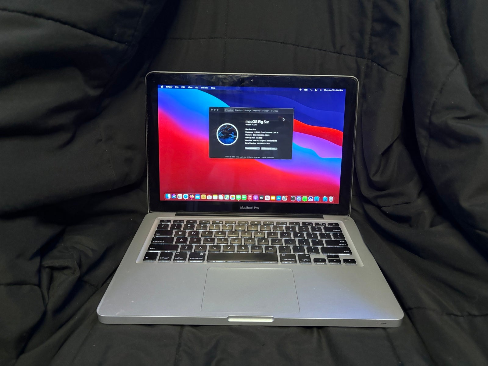 UPGRADED! Big Sur Macbook Pro 13” | Intel Core i5 | 8GB RAM | 512GB SSD