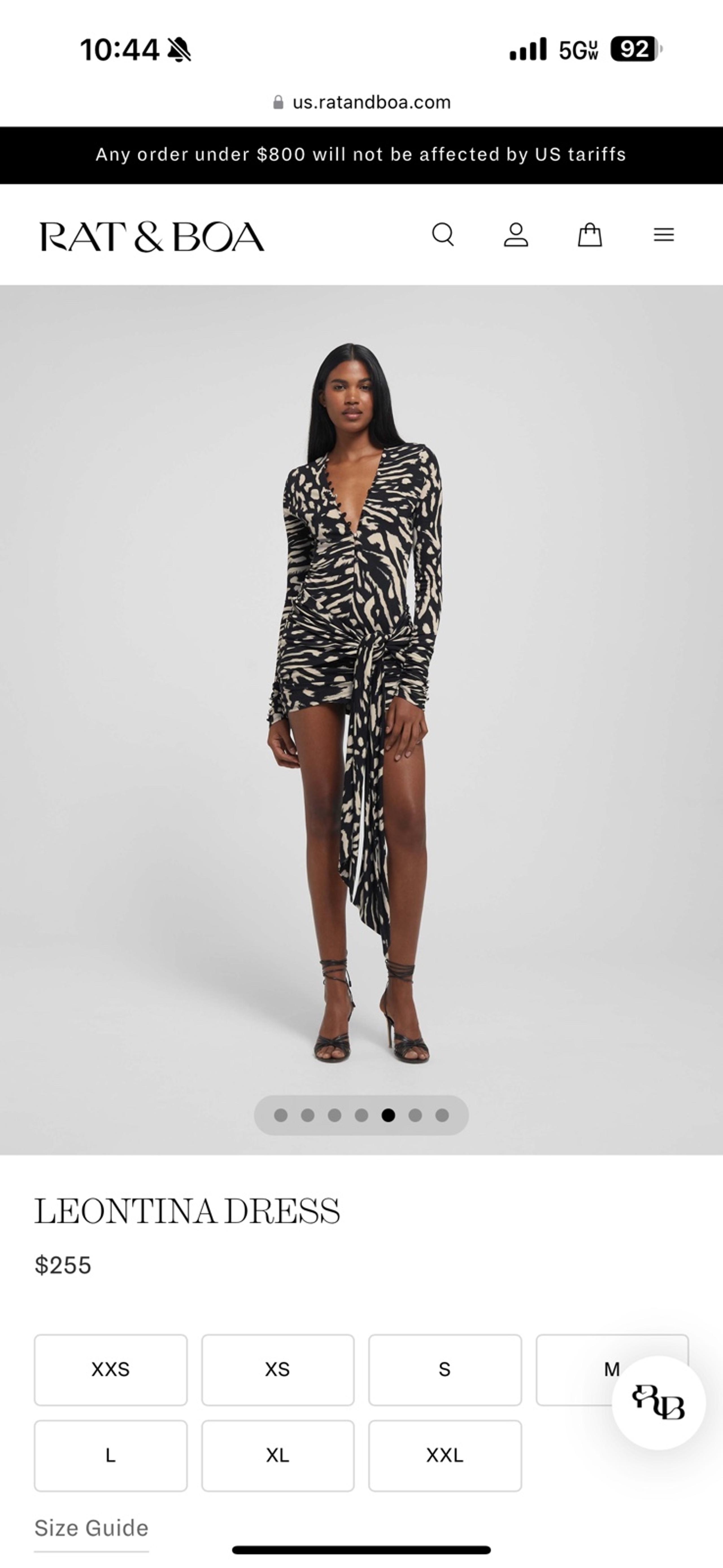 Rat and Boa Leontina Dress