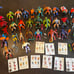 Vintage 1980s MOTU He-Man Lot of 30 Action Figures & 9 Mini Comics