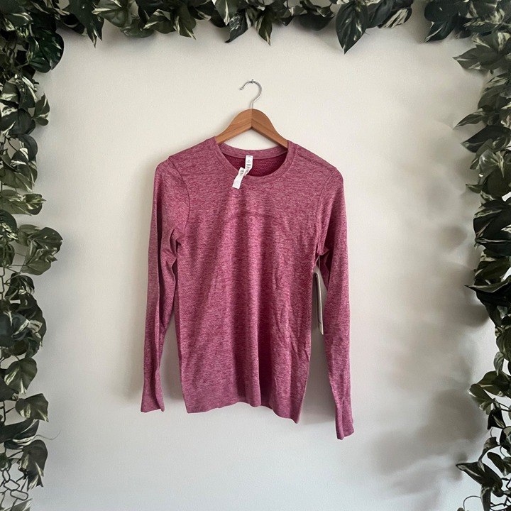 Lululemon Athletic Swiftly Relaxed Long Sleeve Shirt Pomegranate NWT Size 4
