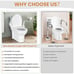 Handicap Universal Toilet Safety Rail Elderly 520lb Foldable Handles Senior