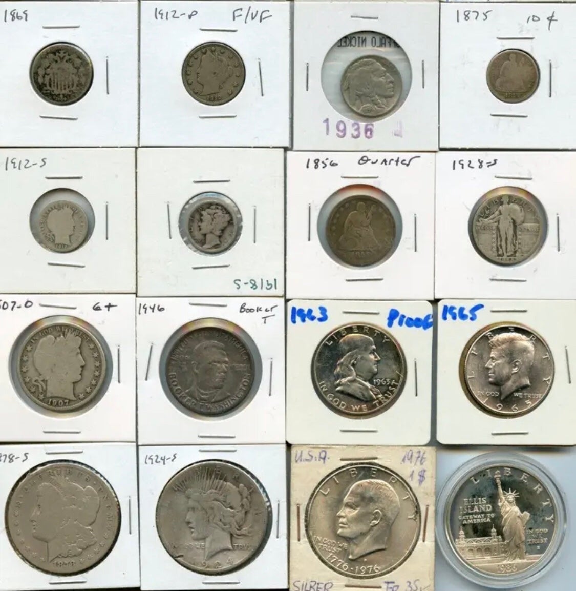 Massive lot of coins, individual coins for sale