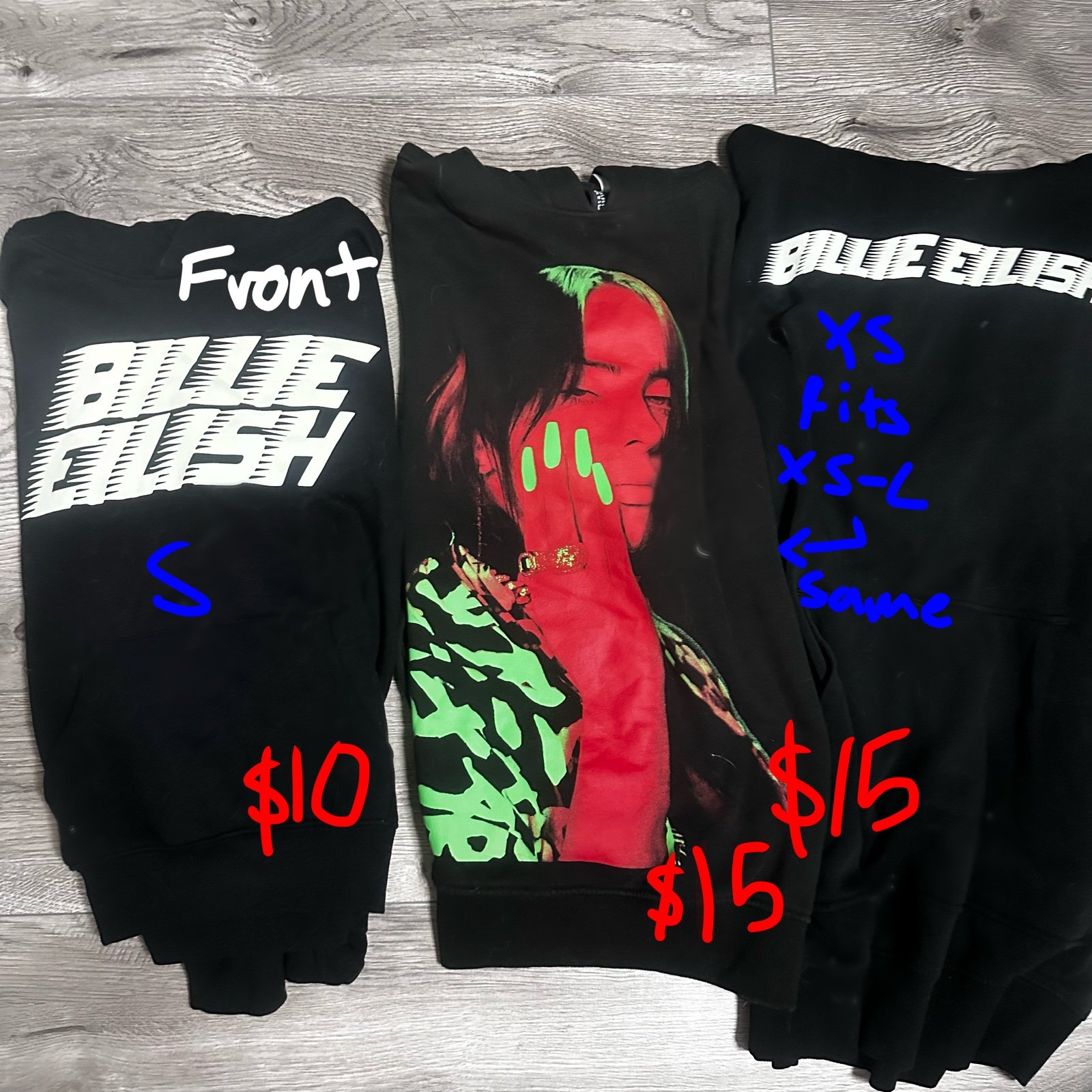 Billie Eilish Hoodie bundle READ DESCRIPTION
