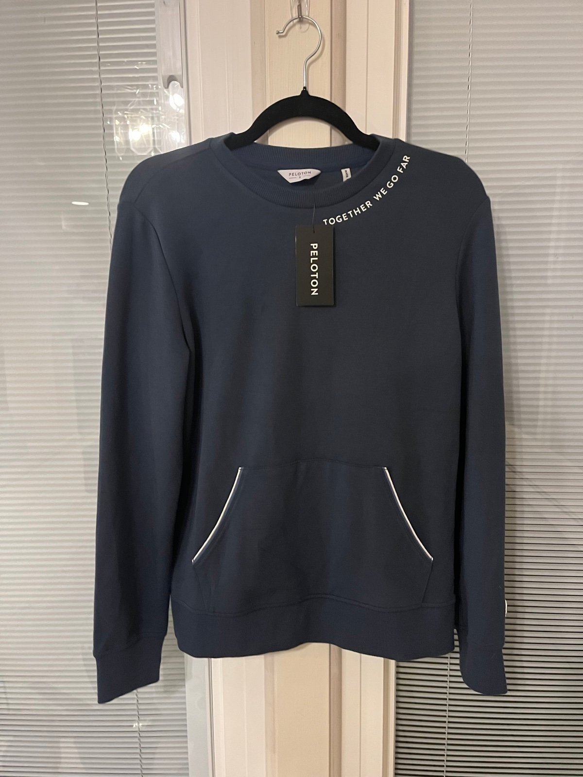 Women’s Peloton Navy Blue Sweatshirt Pullover Sweater Size Small NEW With Tags
