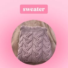 Aran Cowl Neck Chunky Sweater | Pink