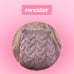Aran Cowl Neck Chunky Sweater | Pink