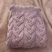Aran Cowl Neck Chunky Sweater | Pink