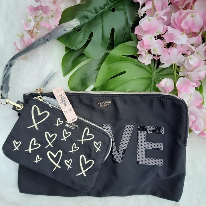 NEW Victoria's Secret LOCE Wristlet and card case
