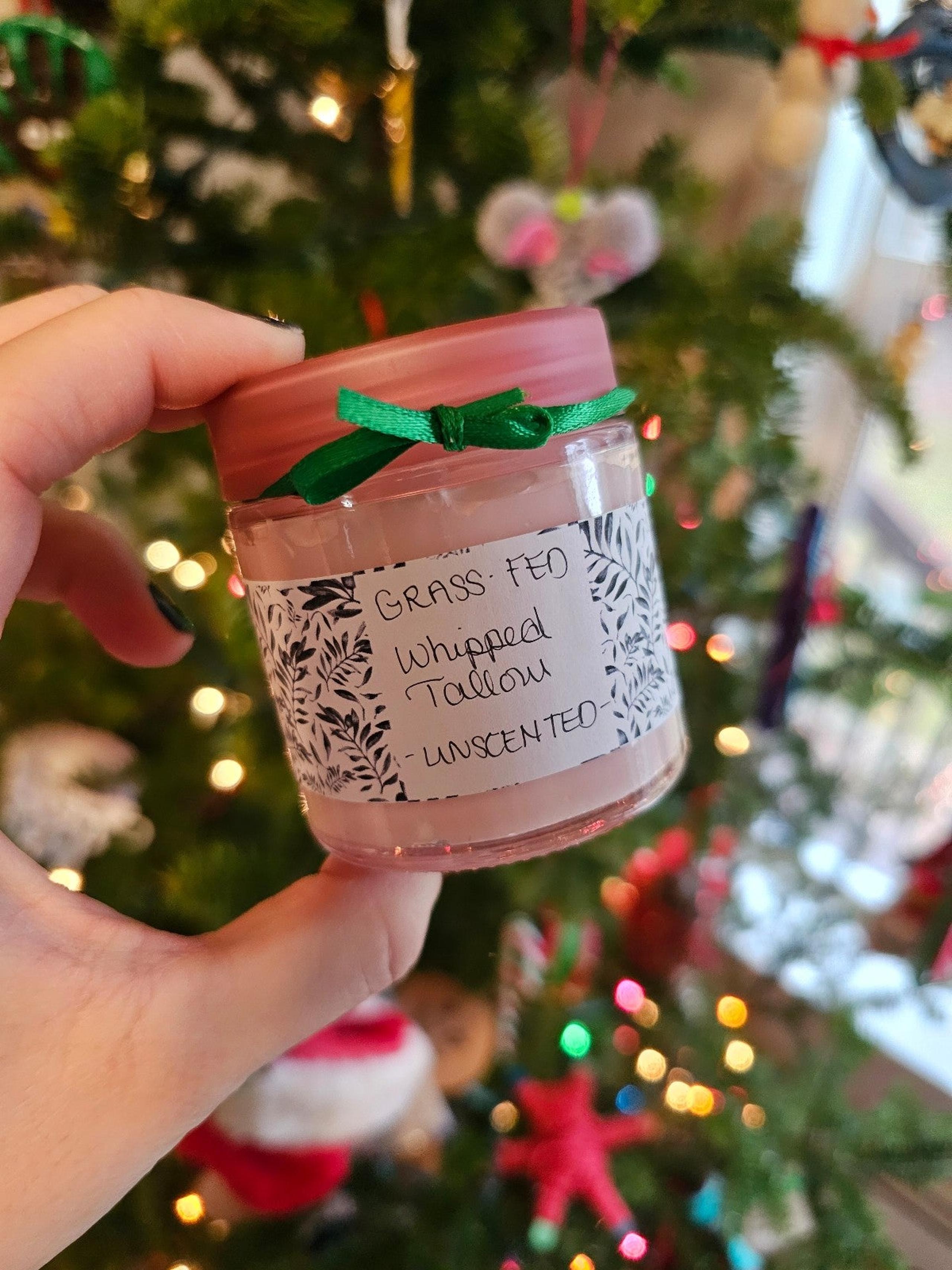 Whipped tallow body butter face moisturizer