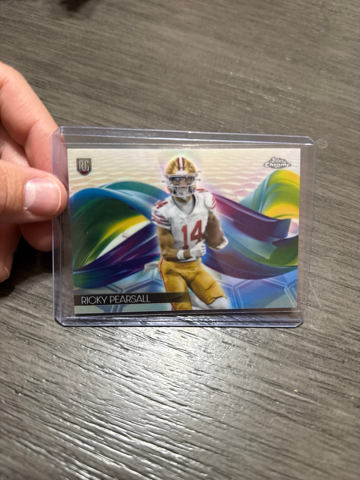 2024 Topps Chrome Ricky Pearsall Helix Rookie RC #H-19 Francisco 49ers