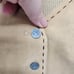 One Girl Who Tan Leather Sweater Knit Embroidered Western Country Vest Women XL