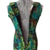 Vintage 90s Spenser Jeremy Leaves Jungle Animal Butterfly Print Silk Dress