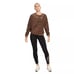 Nike Sportswear Leopard Print AOP DD5834-256 Women's Fleece Crew Sweatshirt