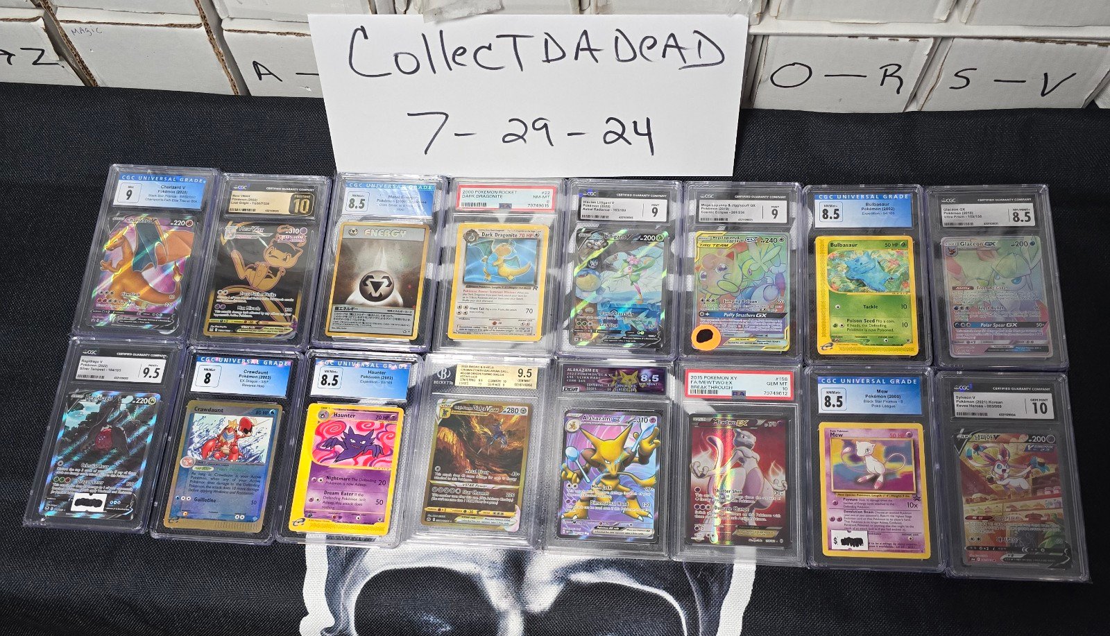 Pokemon slabs INBOX FOR PRICES....