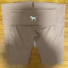 PINK fold over flared leggings