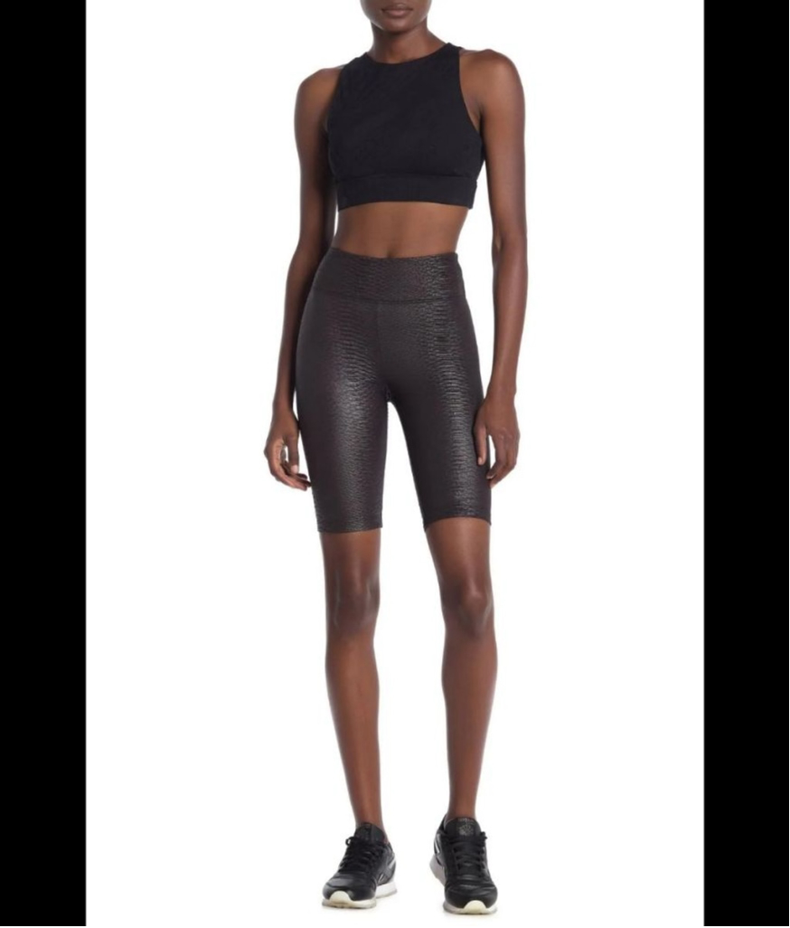 KORAL ACTIVEWEAR Densonic High Rise Short Biker Sz S