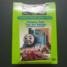 Vintage 2004 Thomas & Friends Wooden Train Bonus Pack Thomas & Jet Engine Rare