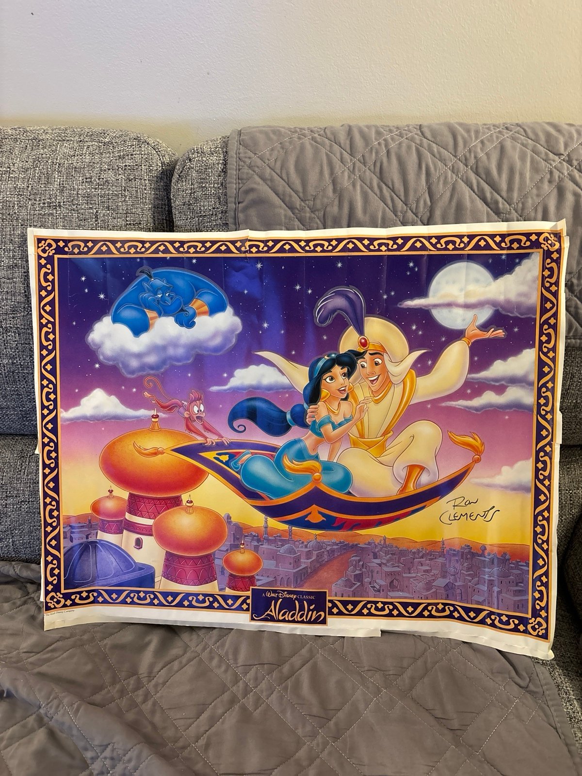 Disney Aladdin Picture signed