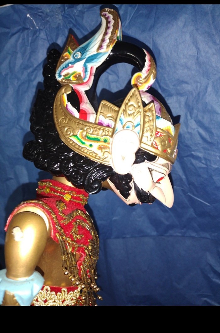 ANTIQUE BALI PUPPET,30 Rod Puppet,Wayang Golek Gatotkaca,Indonesia folk