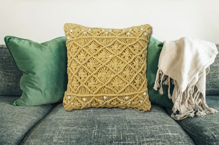 LIVINPARADISEMacrame Cushion Cover pk 2