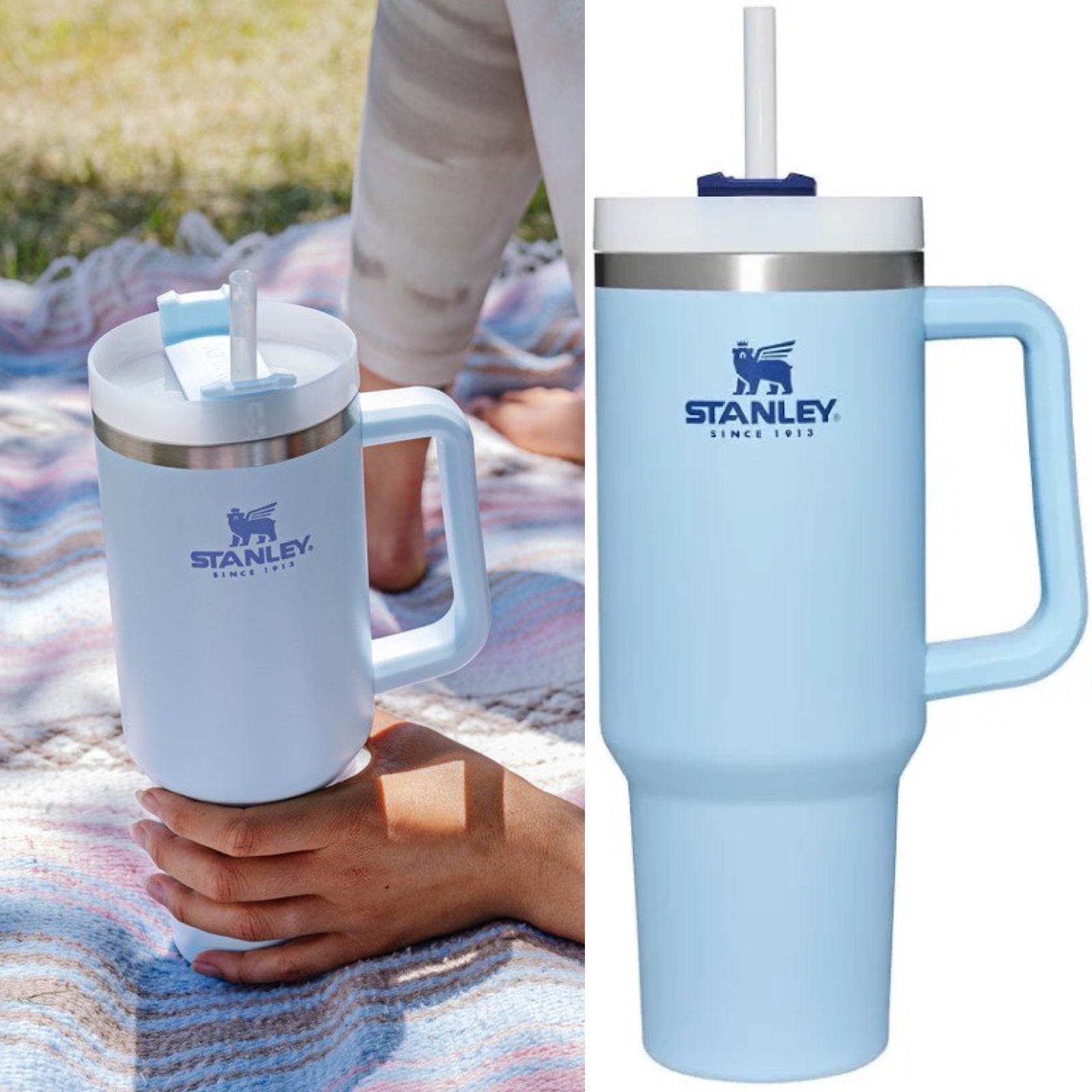 SPRING Cornflower Blue Stanley 40 oz. Adventure Quencher Tumbler
